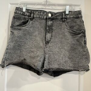 Women's Black Denim Shorts